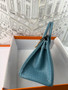 Hermes Blue Jean Birkin 25 alligator crocodile with palladium hardware