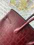 Hermes Boadeaux Birkin 25 alligator crocodile with Gold hardware