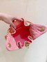  CHANEL 25 SMALL HANDBAG PINK SUEDE