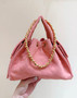  CHANEL 25 SMALL HANDBAG PINK SUEDE