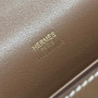 Hermès Etoupe Mini Kelly Pochette Swift leather Gold hardware