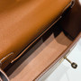 Hermès Gold Mini Kelly Pochette Swift leather Gold hardware