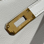 Hermès Blue Pale Mini Kelly Pochette Swift leather Gold hardware
