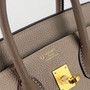 Hermès Special Order (HSS) Birkin 25 Etoupe & Gris Tourterelle Togo Gold Hardware