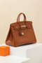 Hermes Birkin Ghillies 35 cm handbag in Gold Tadelakt Leather