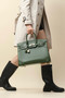 Hermes Birkin Ghillies 35 cm handbag in Olive Tadelakt Leather