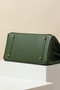 Hermes Birkin Ghillies 35 cm handbag in Olive Tadelakt Leather