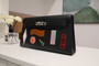 Hermès Kelly Elan Broderie Black Bet-Tab Swift, Niloticus Crocodile and Alligator Palladium Hardware 