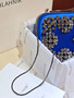 Manolo Blahnik Hangi Petinia Blue Crystal Silk Clutch