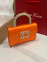 Roger Vivier Efflorescence Mini Bag in Satin Orange