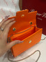 Roger Vivier Efflorescence Mini Bag in Satin Orange