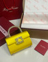 Roger Vivier Efflorescence Mini Bag in Satin Yellow
