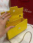 Roger Vivier Efflorescence Mini Bag in Satin Yellow