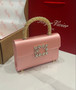 Roger Vivier Efflorescence Mini Bag in Satin Peach