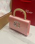 Roger Vivier Efflorescence Mini Bag in Satin Peach