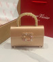 Roger Vivier Efflorescence Mini Bag in Satin Gold