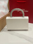 Roger Vivier Efflorescence Mini Bag in Satin White