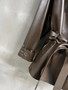 Chanel spring 2026 lambskin leather jacket Brown 
