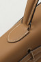 Hermès Kelly Flat 35 Handbag Palladium Hardware Chai