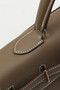 Hermès Kelly Flat 35 Handbag Etoupe Palladium Hardware