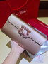 Roger Vivier Efflorescence Satin Pochette Gold