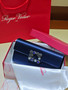 Roger Vivier Efflorescence Satin Pochette Navy
