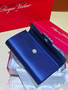 Roger Vivier Efflorescence Satin Pochette Navy