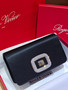 Roger Vivier Viv' Choc Mini Clutch Black