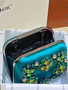 Manolo Blahnik Hangi Petinia Crystal Silk Clutch
