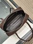 The Row Astra Bowling Bag - Ebony Lambskin