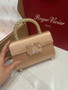 Roger Vivier Efflorescence Mini Bag in Satin Gold