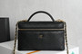 Chanel 26P Black Caviar Leather Vanity Bag with Gold Hardware