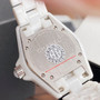 Chanel J12 Diamond Dial Quartz Watch 33mm White Ceramic