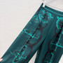 Hermes 26 Early Spring Chain Link Pattern Silk Wide Leg Pants - Green