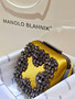 Manolo Blahnik Hangi Petinia Crystal Silk Clutch