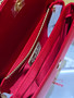 Roger Vivier Efflorescence Satin Pochette Red