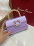 Roger Vivier Efflorescence Mini Bag in Satin Lavender
