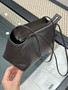 The Row Terrasse Logo Bag Deep Brown Original Lambskin 23cm