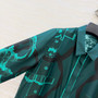 Hermes 26s early spring chain link print silk shirt