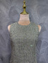 Christian Dior Houndstooth Beaded Sequin Sleeveless Dress (Medium: Bust 88cm, Waist 82cm, Length 88cm)