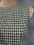 Christian Dior Houndstooth Beaded Sequin Sleeveless Dress (Medium: Bust 88cm, Waist 82cm, Length 88cm)