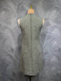 Christian Dior Houndstooth Beaded Sequin Sleeveless Dress (Medium: Bust 88cm, Waist 82cm, Length 88cm)