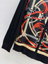 Hermes 26Ss Spring Summer Silk Print Patchwork Knit Cardigan