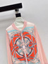 Hermes Spring/Summer Silk Print Panel Knit Cardigan 26Ss
