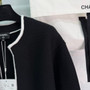 Chanel 26s Knit Cardigan with White Trim