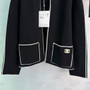 Chanel 26s Knit Cardigan with White Trim