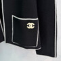 Chanel 26s Knit Cardigan with White Trim