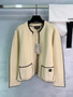 Chanel 26s Knit Cardigan with Black Piping
