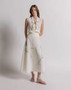 2026 Summer Zimmermann Linen Sleeveless Top with Lace Collar (SMLXL)
