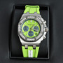 AUDEMARS PIGUET ROYAL OAK OFFSHORE Stainless Steel | Green "Lady Tapisserie" Dial | Diamond Bezel